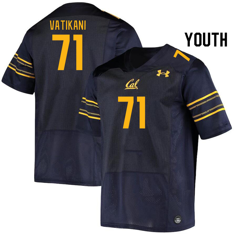 Youth #71 Sioape Vatikani California Golden Bears College Football Jerseys Stitched Sale-Navy